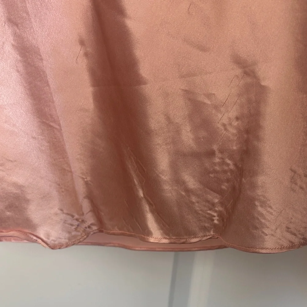 RARE GOLD LABEL Victoria's Secret Satin Lace Slip Dress Nightie Pink Size Medium